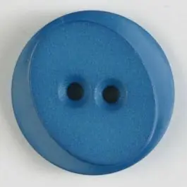 Preiswert Polyamidknopf rund mit ovalem Einsatz mit 2 Löchern – Größe: 30mm – Farbe: blau – Art.Nr. 347621