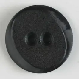 Echt Polyamidknopf rund mit ovalem Einsatz mit 2 Löchern – Größe: 30mm – Farbe: braun – Art.Nr. 347620