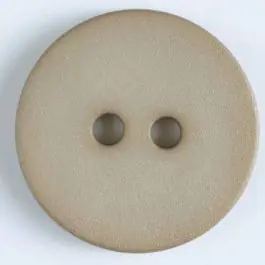 Ausverkauf Polyamidknopf schlicht mit angerauter Oberfläche mit 2 Löchern – Größe: 30mm – Farbe: beige – Art.Nr. 347601