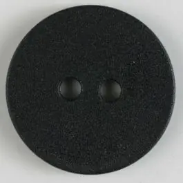 Hochwertig Polyamidknopf schlicht mit angerauter Oberfläche mit 2 Löchern – Größe: 30mm – Farbe: schwarz – Art.Nr. 341056