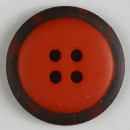 Polyesterknopf mit marmoriertem schwarzem Rand mit 4 Löchern – Größe: 30mm – Farbe: rot – Art.Nr. 380291 Nur Für Kurze Zeit