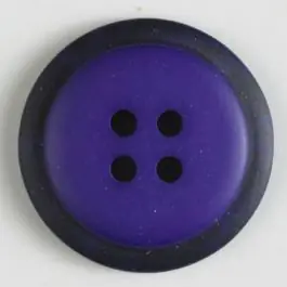 Polyesterknopf mit marmoriertem schwarzem Rand mit 4 Löchern – Größe: 30mm – Farbe: lila – Art.Nr. 380288 Must-Have
