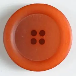 Hochwertig 4-loch Kunststoffknopf mit breitem Rand – Größe: 28mm – Farbe: orange – Art.Nr. 380231