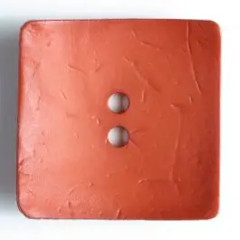 Modeknopf quadratisch, Strukturoberfläche, 2 Loch – Größe: 60mm – Farbe: orange – Art.Nr. 410057 Aktuell