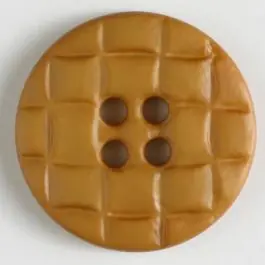 Kunststoffknopf, rund gitterartig eingekerbt – Größe: 20mm – Farbe: gelb – Art.Nr. 261106 Top-Seller
