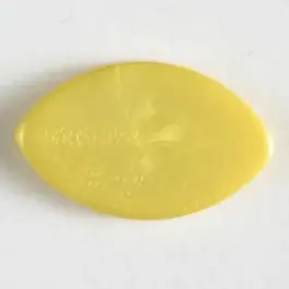 Kunststoffknopf in Augenform mit Öse – Größe: 34mm – Farbe: gelb – Art.Nr. 372617 Zertifiziert