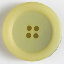 4-loch Kunststoffknopf mit breitem Rand – Größe: 25mm – Farbe: gelb – Art.Nr. 370484 Must-Have