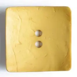 Beliebt Modeknopf quadratisch, Strukturoberfläche, 2 Loch – Größe: 60mm – Farbe: gelb – Art.Nr. 410056