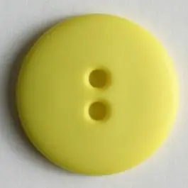 Ab Werk Modeknopf schlicht, matt, 2 Loch – Größe: 18mm – Farbe: gelb – Art.Nr. 190953