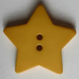 Quiltingknopf in Form eines hübschen Sternes – Größe: 28mm – Farbe: gelb – Art.Nr. 289049 Jetzt Zugreifen