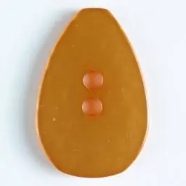 Polyesterknopf, tropfenförmig, 2 Loch – Größe: 38mm – Farbe: orange – Art.Nr. 430060 Schneller Versand
