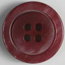 Kunststoffknopf marmoriert mit Wulstrand – Größe: 38mm – Farbe: rot – Art.Nr. 400031 Jetzt Zugreifen