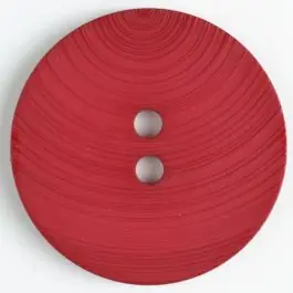 Top-Angebot großer Kunststoffknopf mit ungewöhnlichem Streifenmotiv mit 2 Löchern – Größe: 54mm – Farbe: rot – Art.Nr. 450090