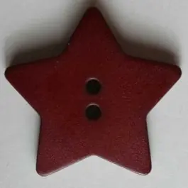 Versand Am Gleichen Tag Quiltingknopf in Form eines hübschen Sternes – Größe: 28mm – Farbe: rot – Art.Nr. 289047