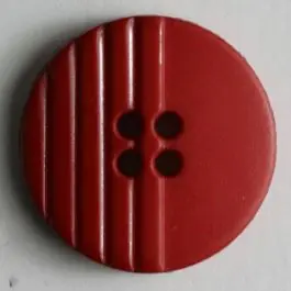 Limited Edition Modeknopf mit halbseitig eingravierten Linien – Größe: 23mm – Farbe: rot – Art.Nr. 260421