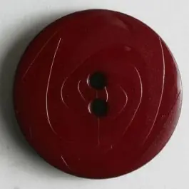 Limited Edition Modeknopf abwechselnd matt und glänzend, 2 Loch – Größe: 23mm – Farbe: rot – Art.Nr. 250910
