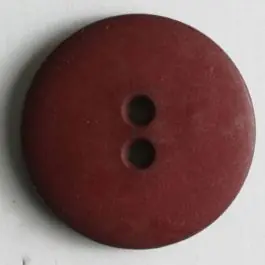 Modeknopf schlicht, matt, 2 Loch – Größe: 23mm – Farbe: rot – Art.Nr. 221254 Geld-Zurück-Garantie