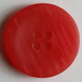 Meistverkauft Kunststoffknopf mit schöner Struktur, 4 Loch – Größe: 23mm – Farbe: rot – Art.Nr. 300646