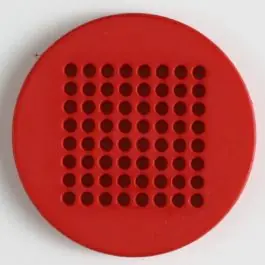 Stickknopf mit 64 Löchern zur phantasievollen Gestaltung – Größe: 40mm – Farbe: rot – Art.Nr. 380151 Angebot
