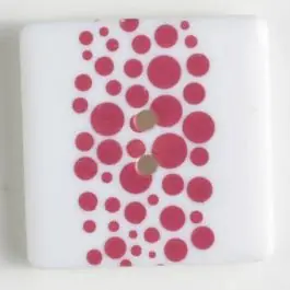 Kunststoffknopf, schlicht quadratisch – Größe: 25mm – Farbe: pink – Art.Nr. 330697 Im Trend