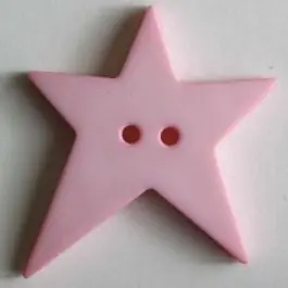 Quiltingknopf in Form eines asymmetrischen Sternes – Größe: 28mm – Farbe: pink – Art.Nr. 259068 Kostenloser Rückversand