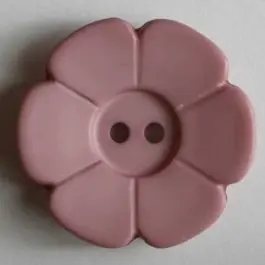 Quiltingknopf in Form einer hübschen Blume – Größe: 28mm – Farbe: pink – Art.Nr. 289095 Knallerangebot