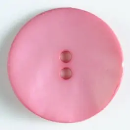 Schnäppchen Kunststoffknopf, schlicht, mattglänzend, 2 Loch – Größe: 40mm – Farbe: pink – Art.Nr. 407508