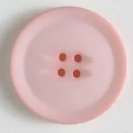Kunststoffknopf schlicht mit erhobenem Rand mit 4 Löchern – Größe: 38mm – Farbe: pink – Art.Nr. 372610 Kostenloser Versand