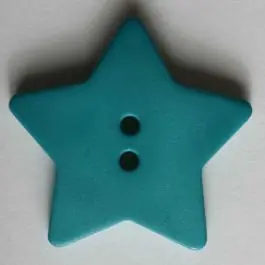 Im Trend Quiltingknopf in Form eines hübschen Sternes – Größe: 28mm – Farbe: grün – Art.Nr. 289041