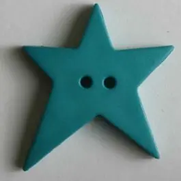 Quiltingknopf in Form eines asymmetrischen Sternes – Größe: 28mm – Farbe: grün – Art.Nr. 259066 Neue Kollektion