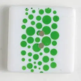 Kunststoffknopf, schlicht quadratisch – Größe: 25mm – Farbe: grün – Art.Nr. 330696 Neu Im Sortiment