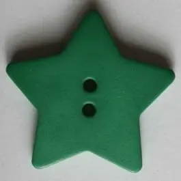Quiltingknopf in Form eines hübschen Sternes – Größe: 28mm – Farbe: grün – Art.Nr. 289040 Schneller Versand