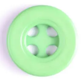 Kunststoffknopf mit 4 halbrunden Löchern – Größe: 40mm – Farbe: grün – Art.Nr. 400111 Meistverkauft