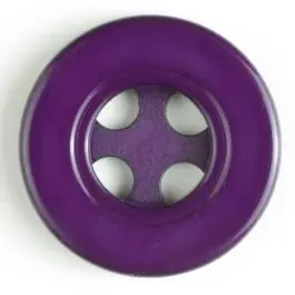 Heute Kaufen Kunststoffknopf mit 4 halbrunden Löchern -Größe: 40mm – Farbe: lila – Art.Nr. 400110