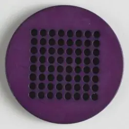 Bestseller Stickknopf mit 64 Löchern zur phantasievollen Gestaltung – Größe: 40mm – Farbe: lila – Art.Nr. 380149