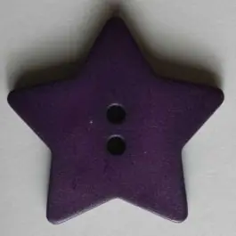 Neu Im Sortiment Quiltingknopf in Form eines hübschen Sternes – Größe: 28mm – Farbe: lila – Art.Nr. 289039