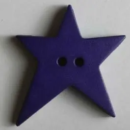 Quiltingknopf in Form eines asymmetrischen Sternes – Größe: 28mm – Farbe: lila – Art.Nr. 259063 Expressversand