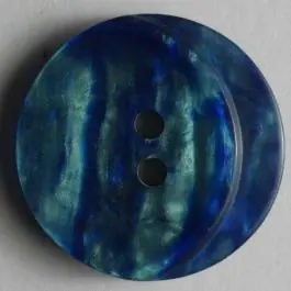 Kunststoffknopf mit schöner Marmorzeichnung – Größe: 23mm – Farbe: blau – Art.Nr. 300442 Kostenloser Versand