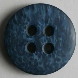 Kunststoffknopf mit unruhiger Oberfläche – Größe: 25mm – Farbe: blau – Art.Nr. 290128 Highlight