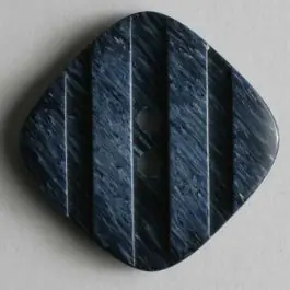 Preisreduziert Kunststoffknopf mit streifenförmigen Einkerbungen – Größe: 18mm – Farbe: blau – Art.Nr. 251145