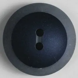 Kunststoffknopf mit hellem Rand – Größe: 28mm – Farbe: blau – Art.Nr. 330470 Handgefertigt