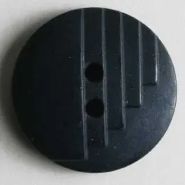 Neue Ware Modeknopf mit stufenförmigen Kerben, 2 Loch – Größe: 23mm – Farbe: blau – Art.Nr. 280479