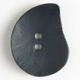 Markenware Modeknopf Tropfenform, Strukturoberfläche, 2 Loch – Größe: 50mm – Farbe: marine blau – Art.Nr. 390118