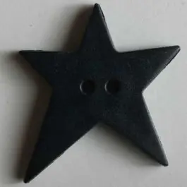 Preisreduziert Quiltingknopf in Form eines asymmetrischen Sternes – Größe: 28mm – Farbe: blau – Art.Nr. 259061