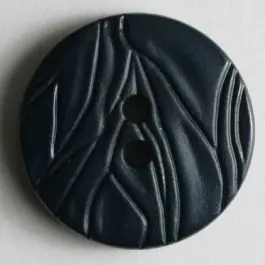 Hochwertig Modeknopf mit faltigem Look – Größe: 25mm – Farbe: blau – Art.Nr. 300281