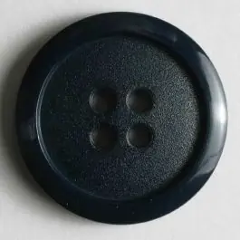 Sofort Bestellen Modeknopf schlicht, mit dünnem Rand – Größe: 23mm – Farbe: blau – Art.Nr. 231234