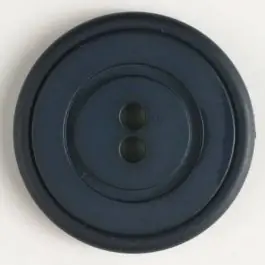 Wochenendangebot Kunststoffknopf mit ringförmiger Vertiefung mit 2 Löchern – Größe: 34mm – Farbe: marineblau – Art.Nr. 370348