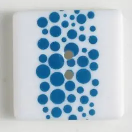 Versand Am Gleichen Tag Kunststoffknopf, schlicht quadratisch – Größe: 25mm – Farbe: blau – Art.Nr. 330695