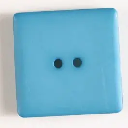 Kunststoffknopf, schlicht quadratisch – Größe: 25mm – Farbe: blau – Art.Nr. 318503 Versand Am Gleichen Tag
