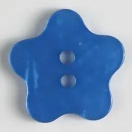 Modeknopf in Form einer Blüte – Größe: 23mm – Farbe: blau – Art.Nr. 370317 Rabatt